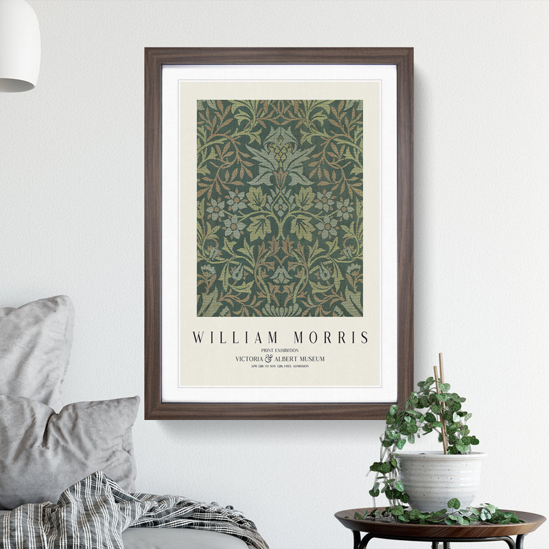 Flower Garden Vol.2 by William Morris - Framed Print, Walnut Framed, 48cm H x 36cm W x 2cm D
