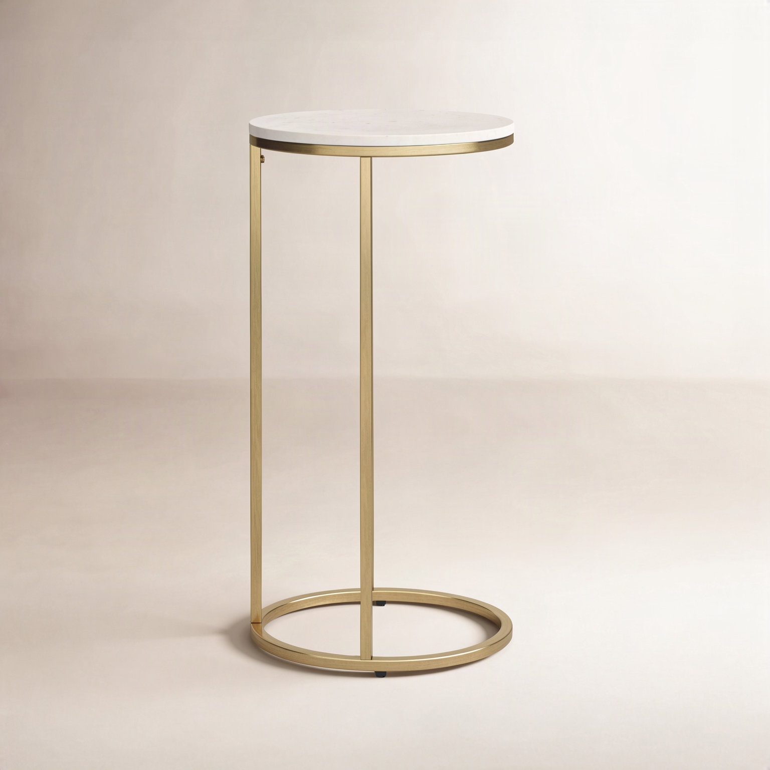 Vib End Table, Gold