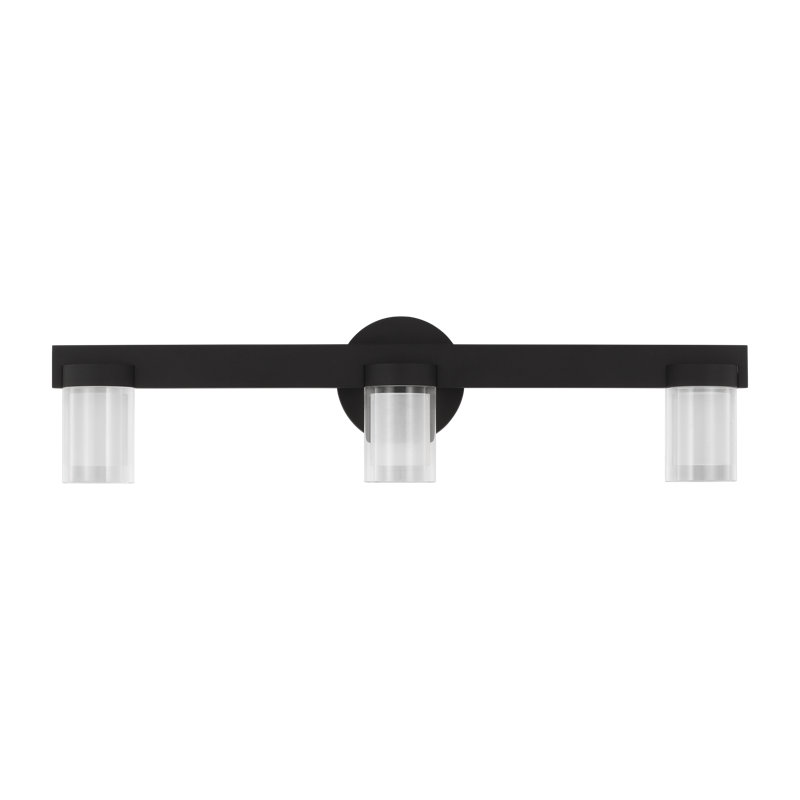 Esfera 3 - Light LED Bath Sconce, Nightshade Black