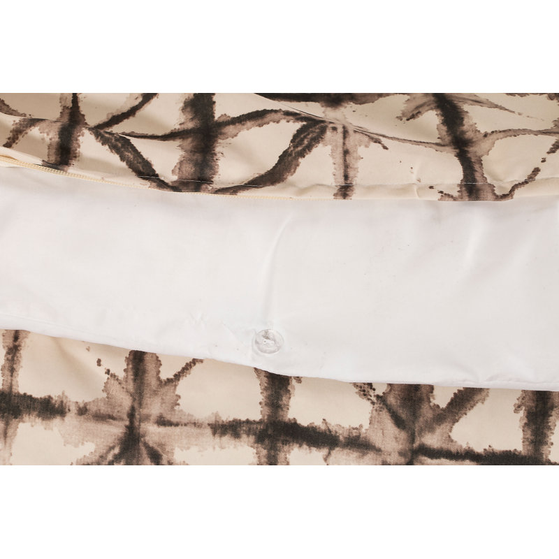 Reflection Windowpane Duvet Cover & Insert, King Duvet + 2 King Shams + 1 Throw Pillow