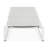 5 - Position Adjustable Outdoor Lounge Chair, Aluminum Frame And Breathable Mesh, 180 Flat, Weather , For Beaches Patios Chaise With , White Grey Space Saving, Various Scenarios-983209845