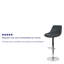 Tabouret de bar pivotant à hauteur réglable au gaz contemporain avec coussin de soutien - Tabouret de cuisine-1502587055