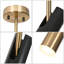 Luminaire suspendu cylindrique réglable à 1 lumière DEL à intensité variable Miaisabella