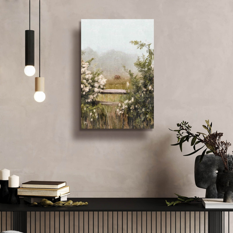 «Peaceful Pasture» par Ashley Bradley, art mural en verre acrylique, H 24 po x l 16 po x P 0,2 po