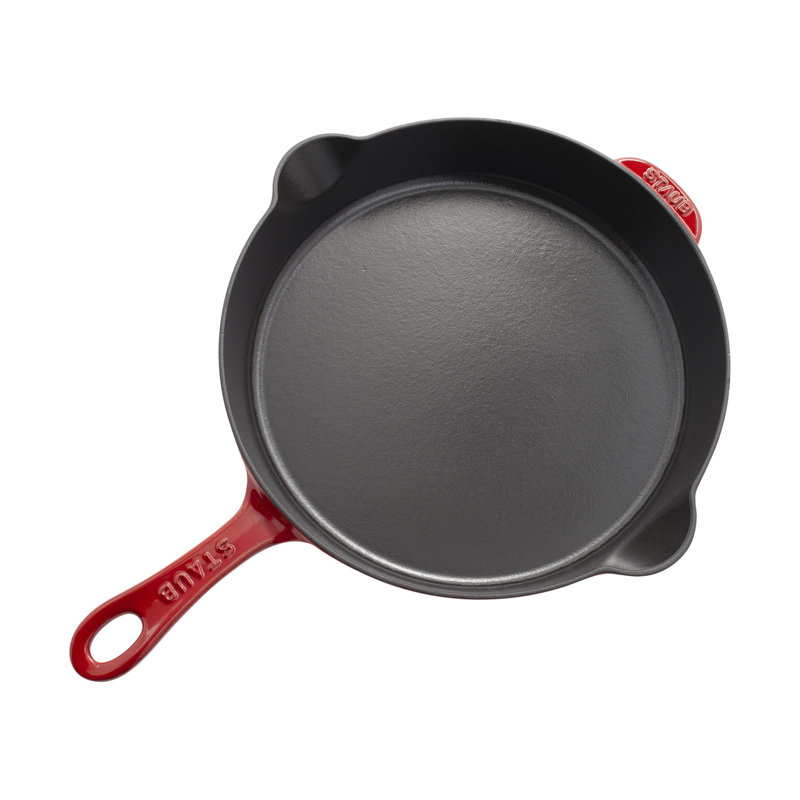 Pans Cast Iron Traditional Deep Frypan, Cherry, 11"