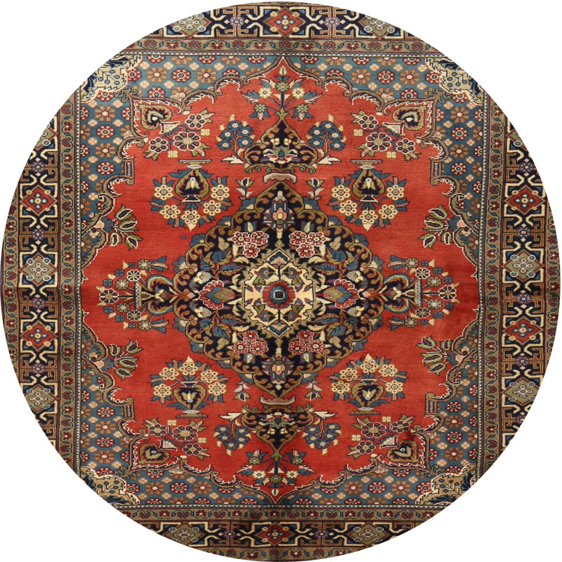 Oriental Indoor Rug, Round 3'