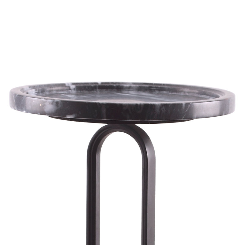 25" Tall Marble Top End Table