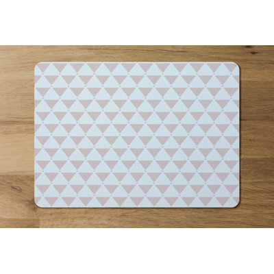 Malachi Polyester, Wood Geometric Rectangle Placemat
