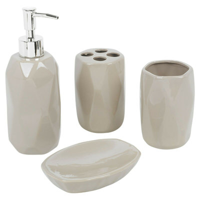 Elington Ceramic / Porcelain Bathroom Accessory Set