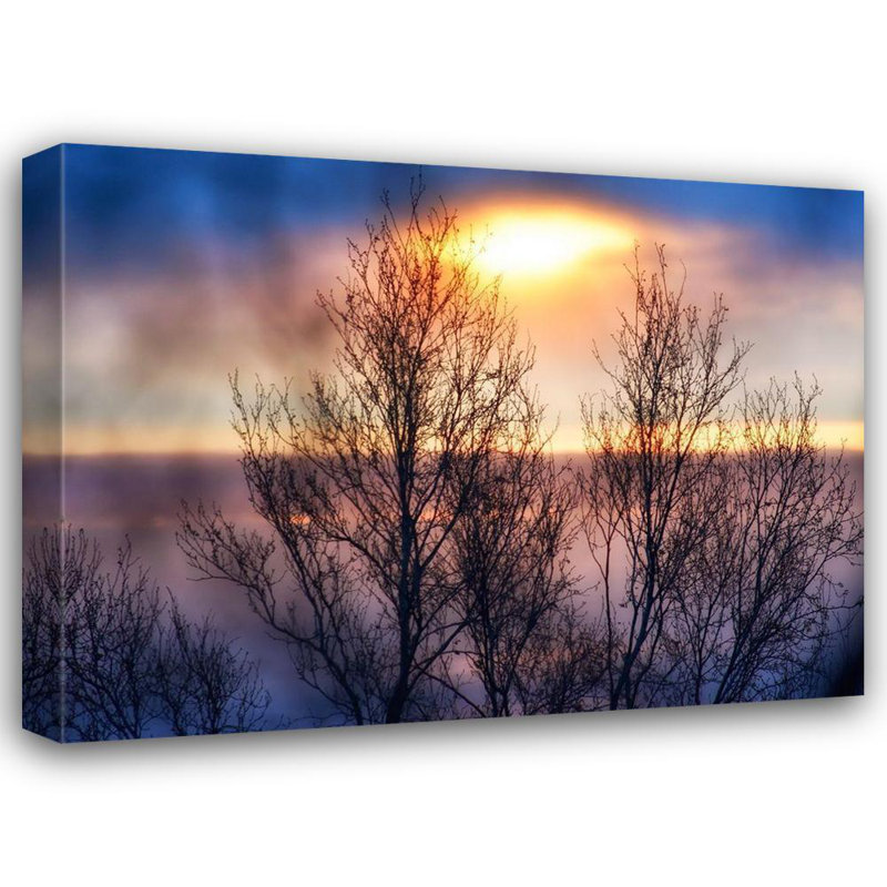 Planche Alcott Hill®, art sur toile tendue, Savanah Gallery, Abstract Sunset, H 19 po x l 24 po