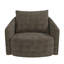 Fauteuil d'appoint rond et pivotant