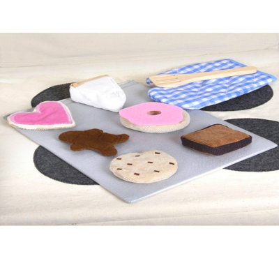 Pretend Play Plush Baking Food Kitchen Set