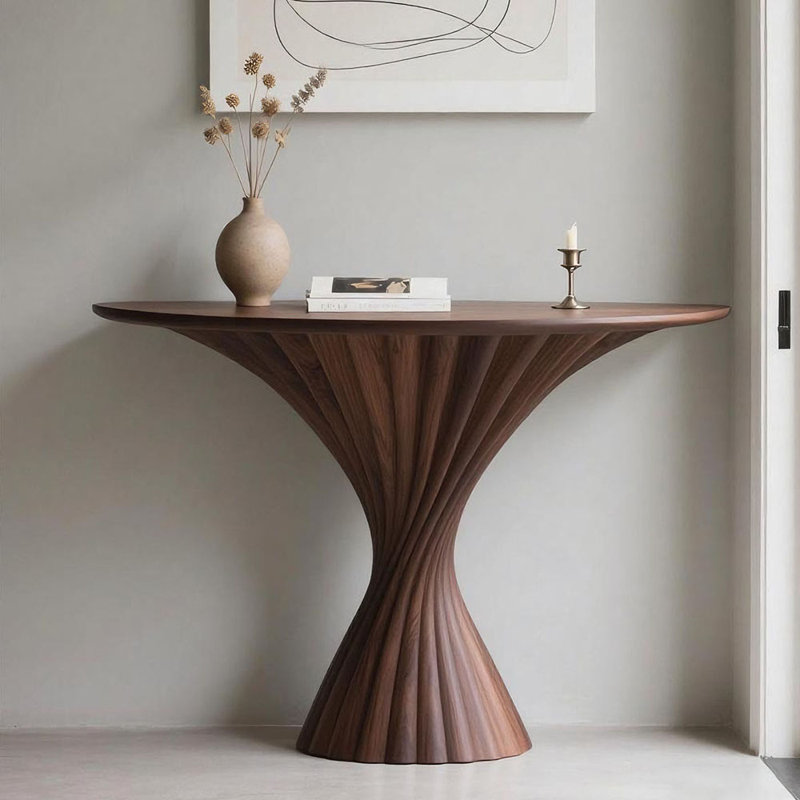 Console de style italien moderne et luxueuse, H 35,4 po x l 63 po x P 15,7 po