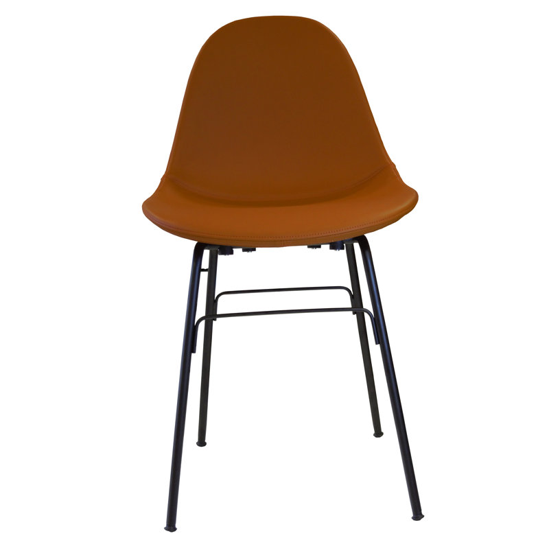 Chaise de salle à manger rembourrée TA, Noir