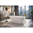 Hermosa 71" x 34" Freestanding Soaking Tub Solid Surface Bathtub-69489749