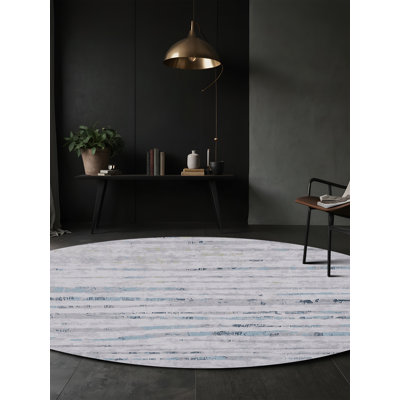 Tapis bleu lavable à la machine