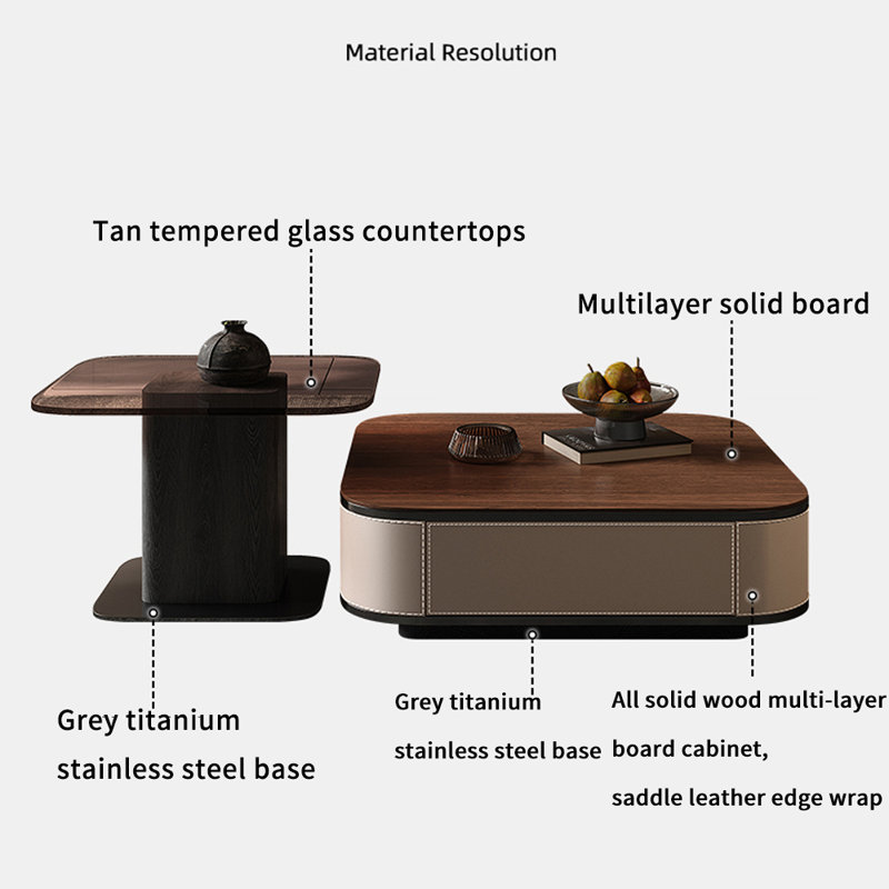 Simple Solid Wood Coffee Table