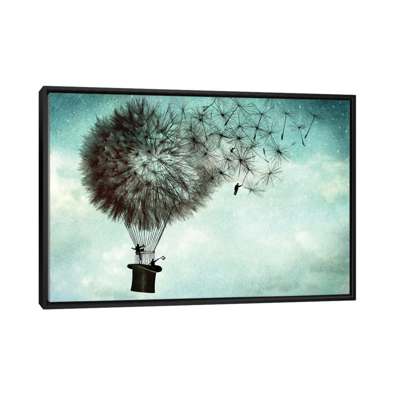 «Businessmens 'Goodbye», impression sur toile tendue, H 18 po x l 26 po x P 1,5 po, Toile avec cadre noir, Pas de tapis