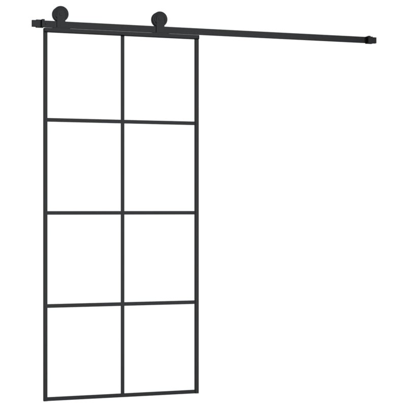 Amber-Rae Glass Sliding Doors, 205cm H x 90cm W