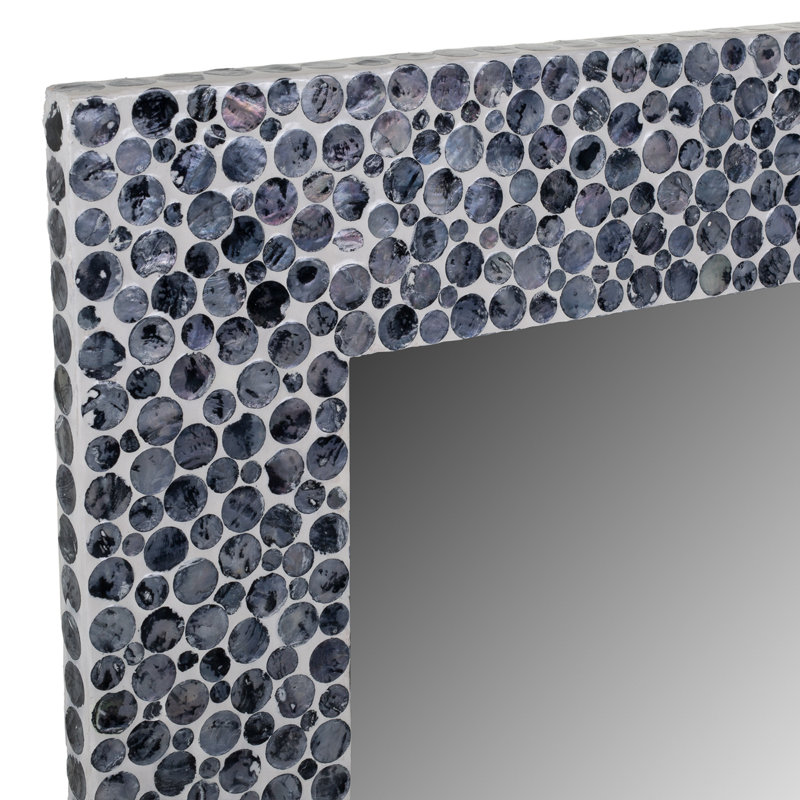 Lisava Wood Flat Wall Mirror