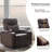 Lackner Power Recliner Chair with Hidden Arm Storage, USB Charging Port and 360° Swivel Tray Table-2137990022