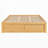 Platform Bed Frame With 4 Storage Drawers And Footboard Storage Cubby, No Headboard, Modern Space-Saving Design-56948935