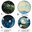 Vangogh The Swaying Cypress I - Landscapes Round Metal Art-1838964445