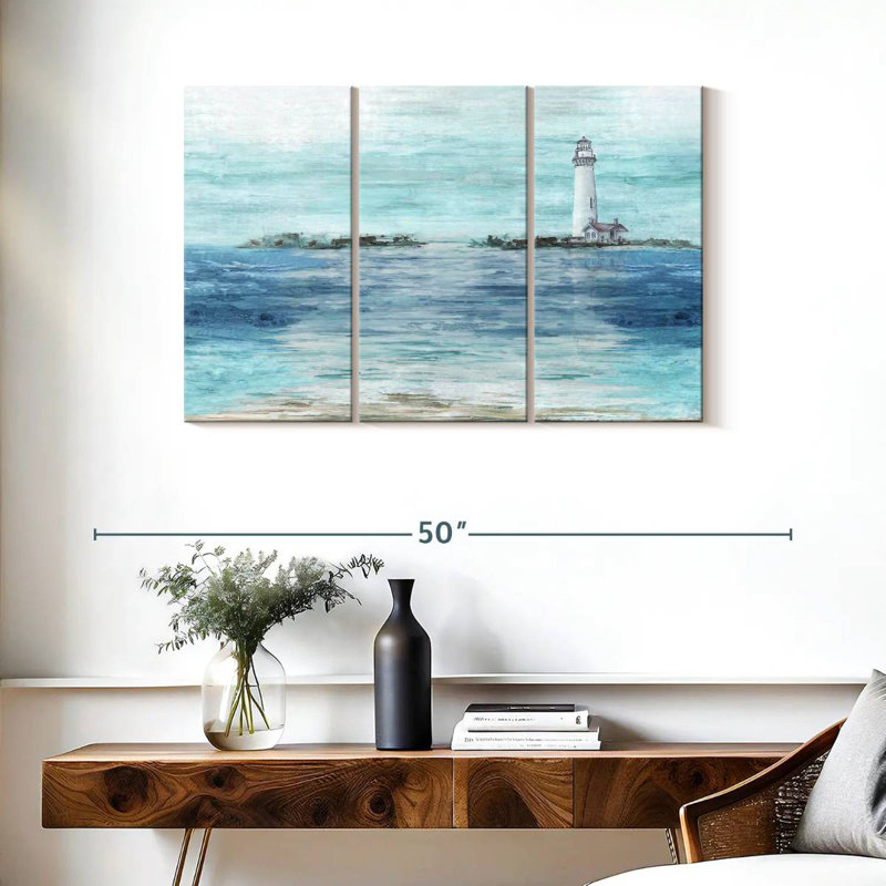 Gillard Coastal Lighthouse View, 24" H x 38" W