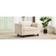 Fauteuil moderne en velours beige pour bureau et salon, chambre à coucher tissée - couleur