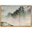 Paysage abstrait «Montagnes printanières avec oiseaux et fleurs de cerisier» sur-99543859-99543860
