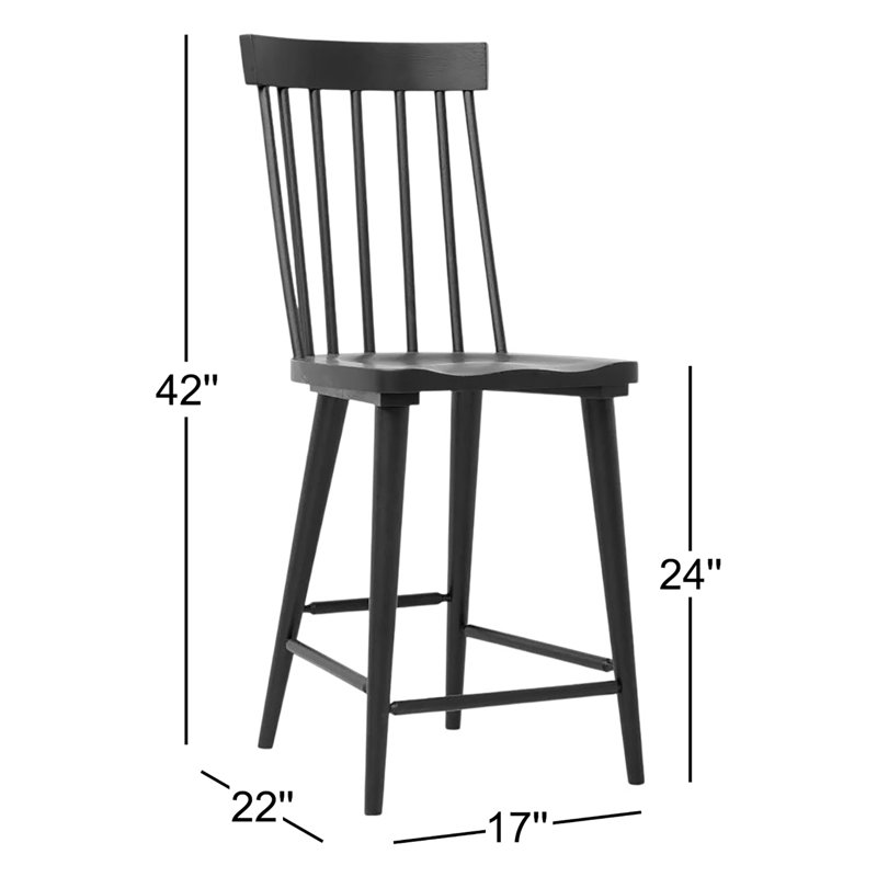 Tabouret Mya, Noir