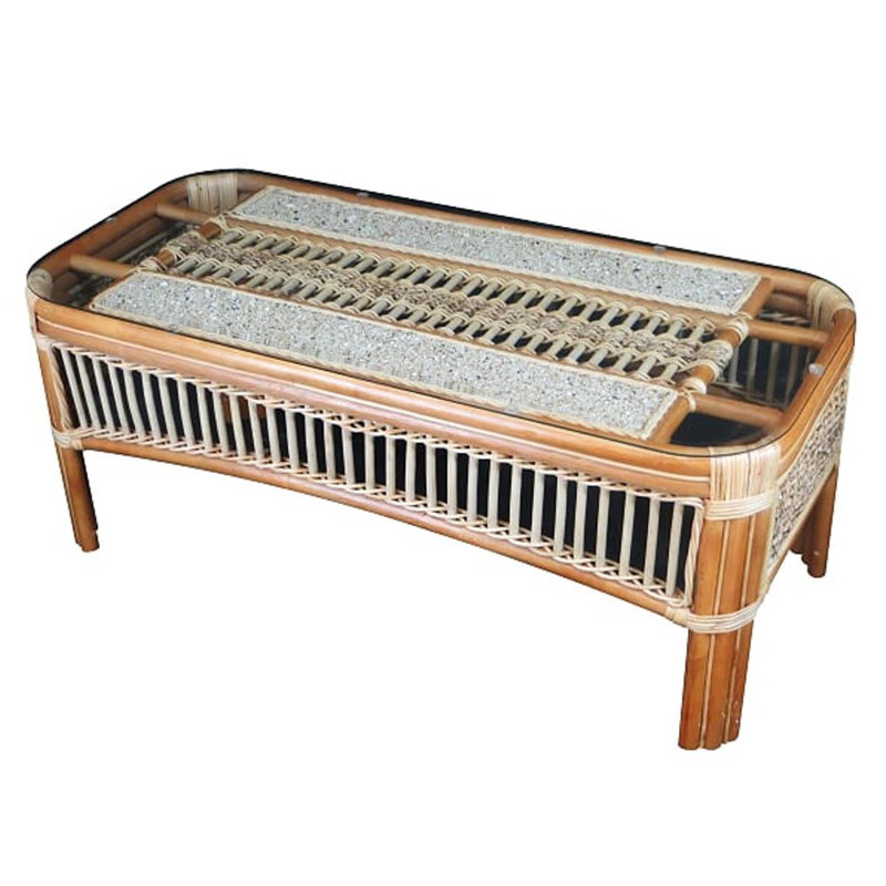 Eliason Glass Top Coffee Table