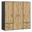Taneem 4 Door Manufactured Wood Wardrobe