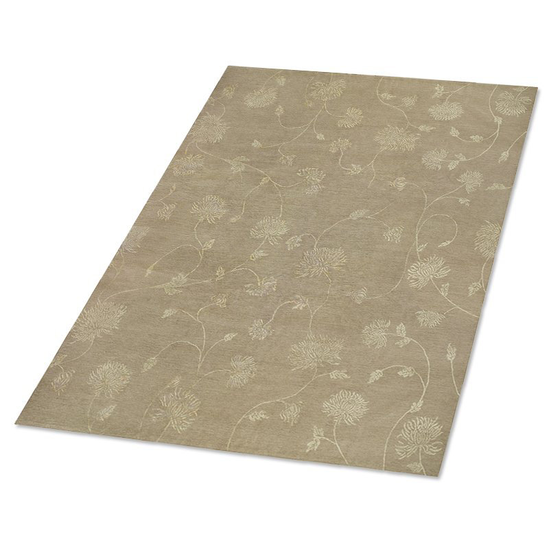 Enchantment Floral Area Rug in Neutral/Taupe, Rectangle 2' x 3'