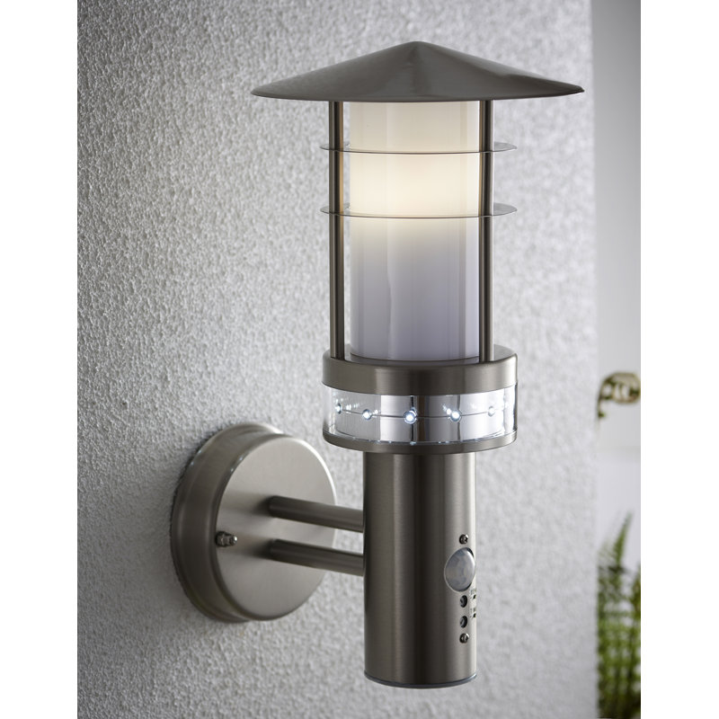 Budapest 33.5cm H Outdoor Wall Lantern with Dusk to Dawn