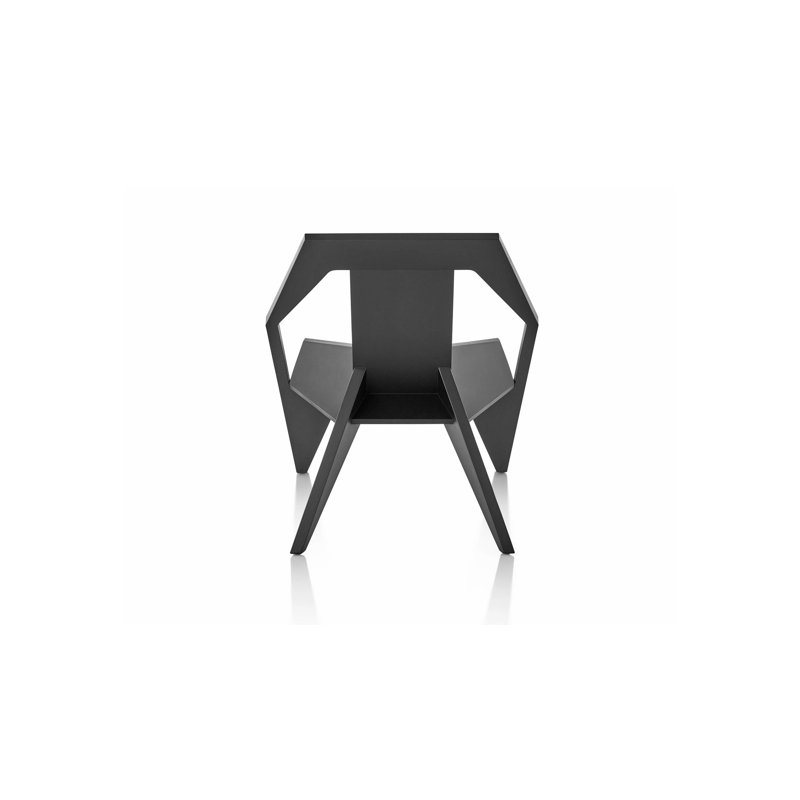 Medici Solid Wood Adirondack Chair, Black