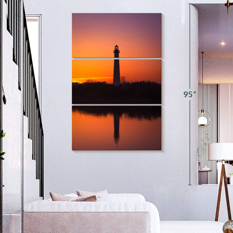 Aletra Cape May Lighthouse Sunset, 74" H x 48" W