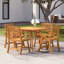 Solid Wood Patio Dining Set Table,-831704078