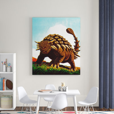 Ankylosaurid - Graphic Art on Canvas