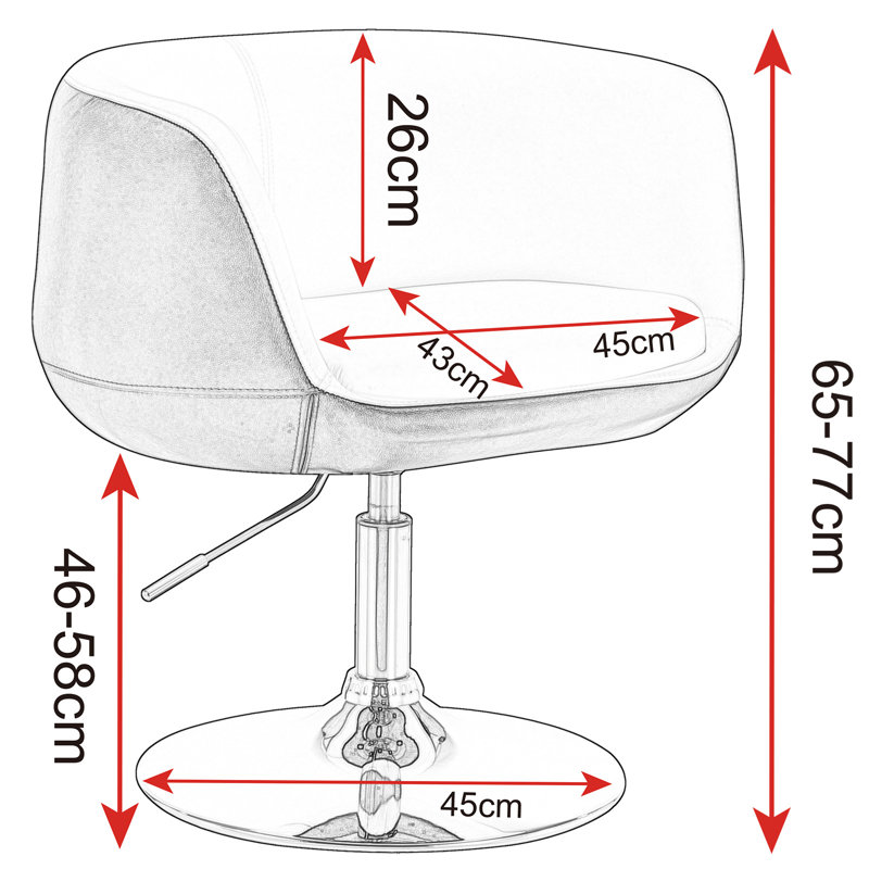 Heer Adjustable Height Bar Stool