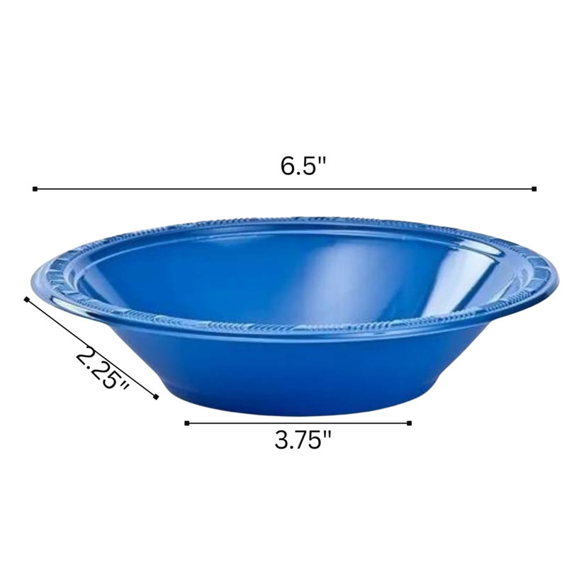 COMBO-PARTY SET: 419 PCS Complete Disposable Dining Solution for Your Event: 50-Servings, Blue