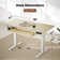 Lilja Height Adjustable Wood Computer Standing Desk with Keyboard Tray For Home Office