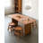 Rectangular Solid Wood Dining Table in Retro Style for Home Use-1774276624