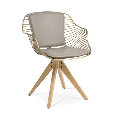Zebra Pyramid Swivel Arm Chair