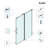 68-73" W X 66" H Frameless Single Sliding Shower Tub Door with 3/8" (10mm) Clear Tempered Glass, Shatter-Resistant Film & Installation Hole Locator - Square Top Rail-122270782