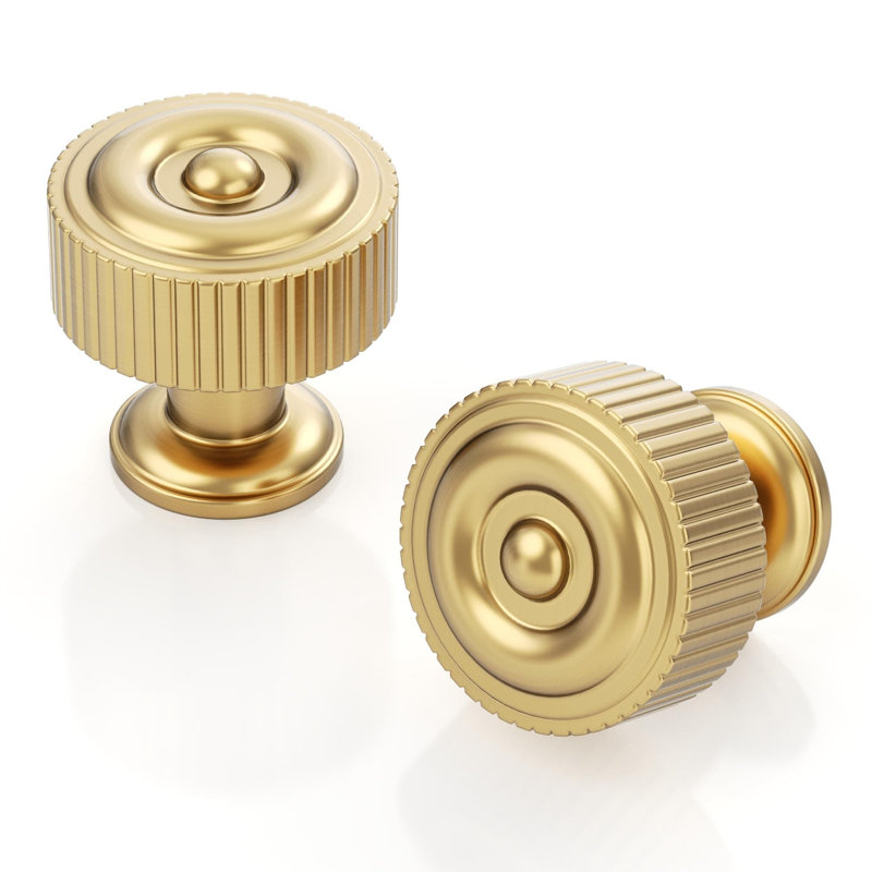 Paquet de 10 boutons d'armoire bronze champagne, poignées de tiroir robustes en alliage de zinc pour commode de salle de bain, quincaillerie d'installation à un trou