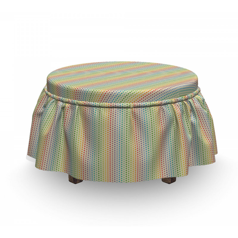 Housse pour repose-pieds points spectrum