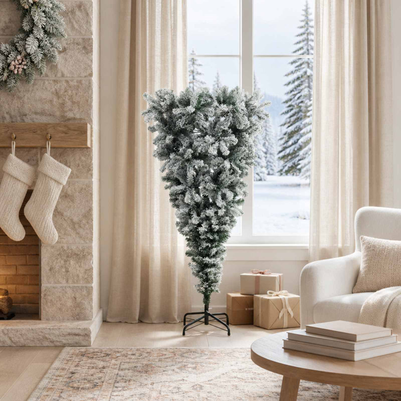 Upside-down Artificial Christmas Tree with Stand, 150 cm