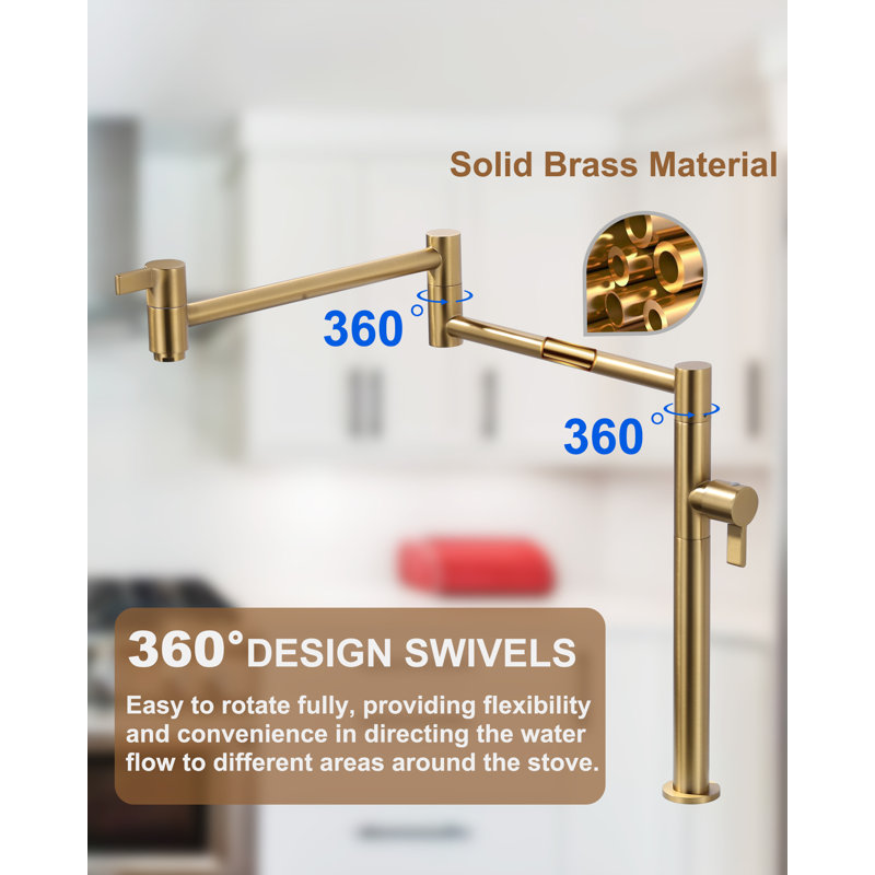 WOWOW Kitchen Faucet, Gold