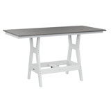 Berlin Gardens Harbor Regular Top With White Base Rectangular Bar Table